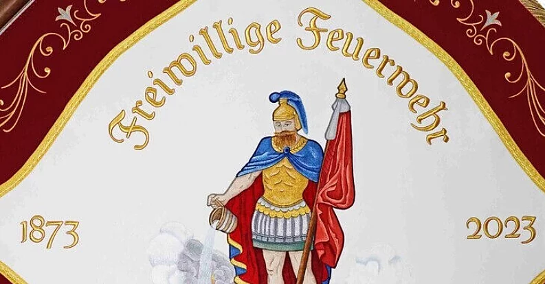 Vereinsfahne Feuerwehr Ebenhofen